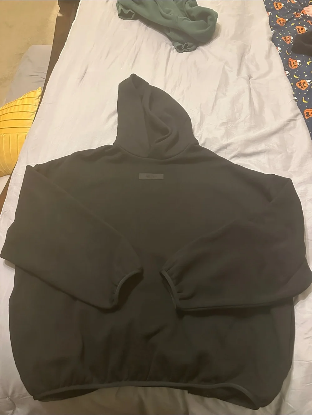 Essentials Black Crewneck Hoodie Sweatshirt